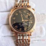 Swiss Replica Vacheron Constantin Geneve Driver's Watch 2-Tone Rose Gold Black Dial